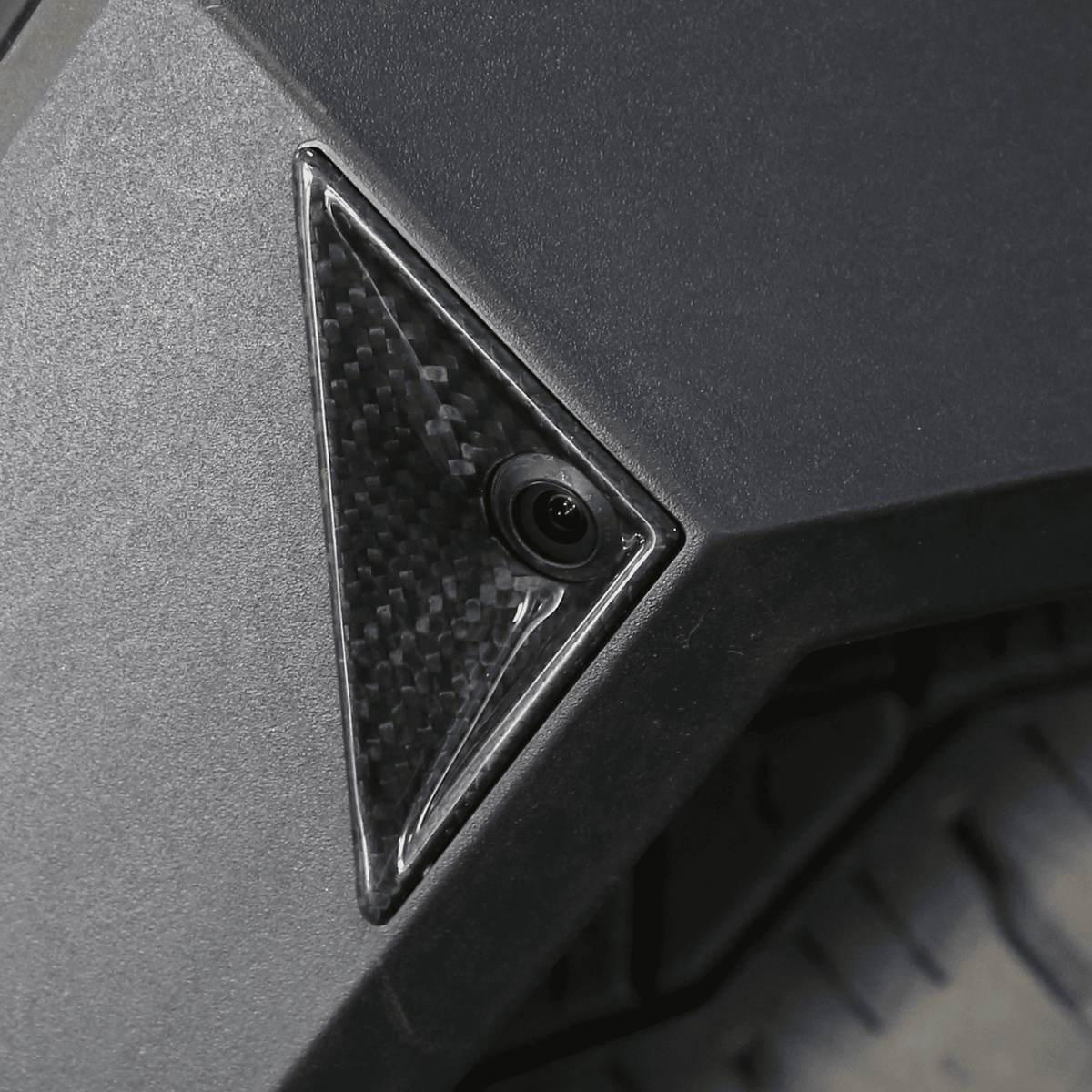 [Real Carbon Fiber] Fender Camera Decorative Cover For Cybertruck
