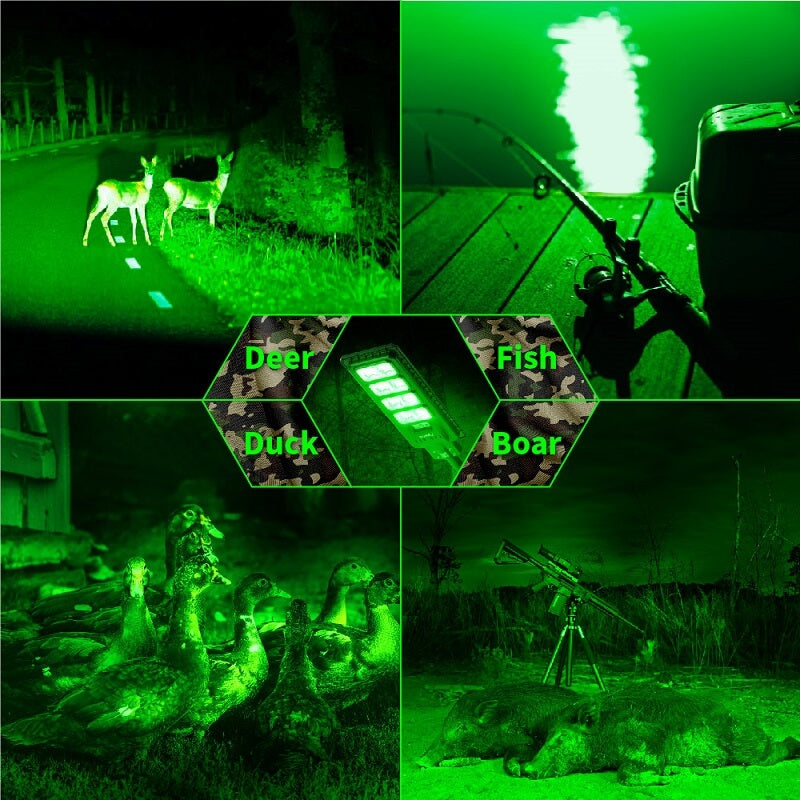 Powerful Solar Green Feeder Light for Hunting — 25,000 Lumens