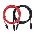 Renogy Solar Extension Cables with MC4 Connectors One Pair Red & Black-0
