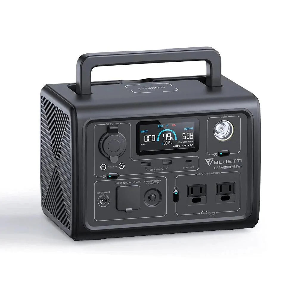 BLUETTI EB3A Portable Power Station 268.8Wh LiFePO4 with UPS & Bluetooth App Control-3