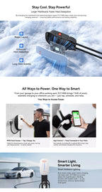 White OSCAL EV11000 cooling, RFID controls and status lights — manufacturer illustration