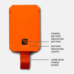 Dark Energy Poseidon Nano - Orange battery indicators and strap