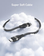 Anker USB-C to USB-C Cable (3 ft / 6 ft / 10 ft, 240W, Upcycled-Braided)