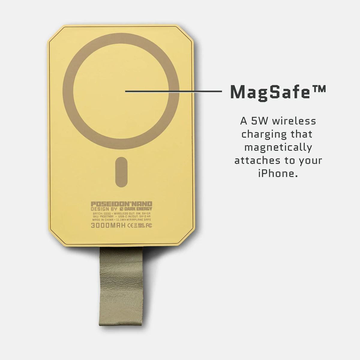 Dark Energy Poseidon Nano - Desert magnetic wireless charging surface