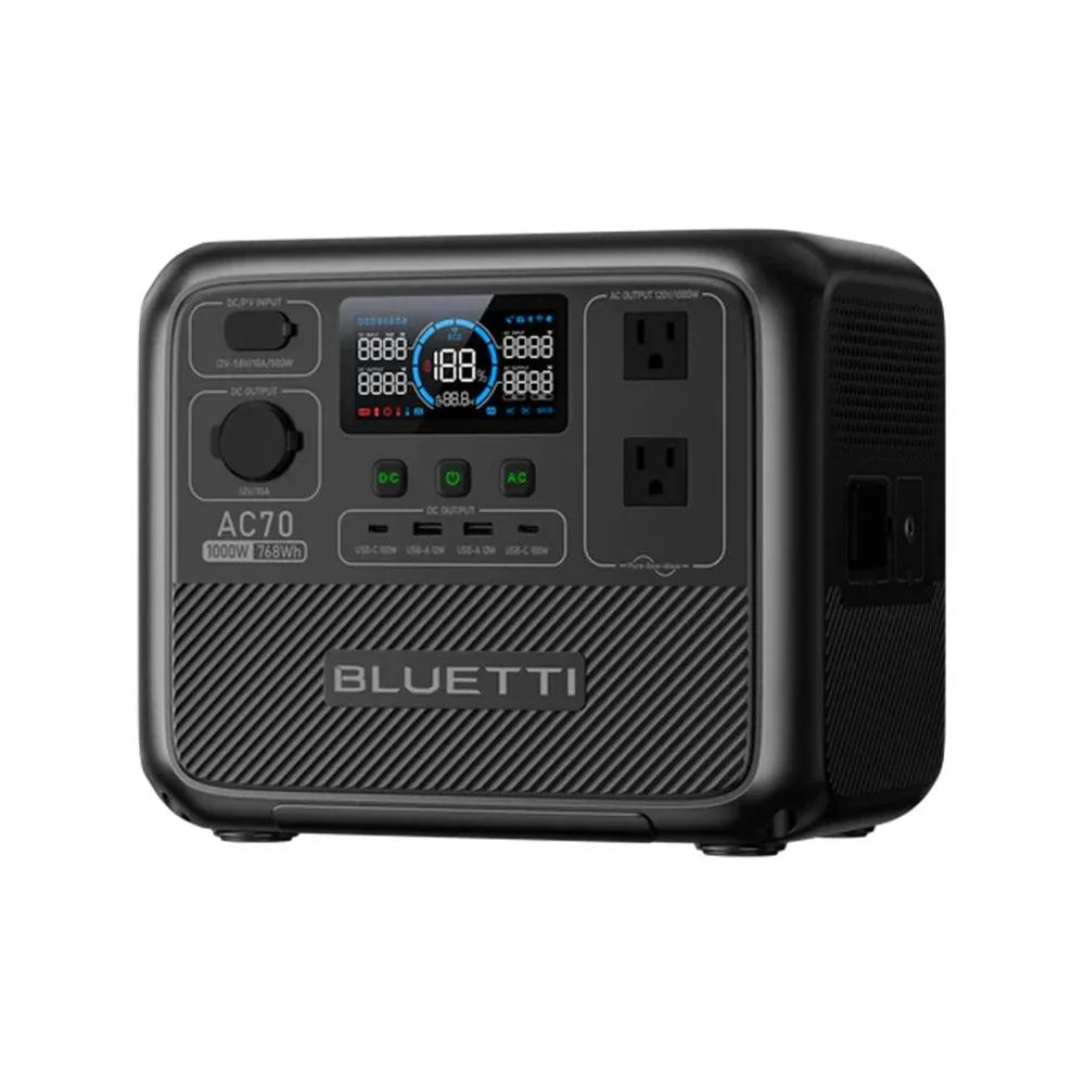 BLUETTI AC70 Portable Power Station | 1000W 768Wh, Generator for Road Trip, Off-grid, Power Outage-4