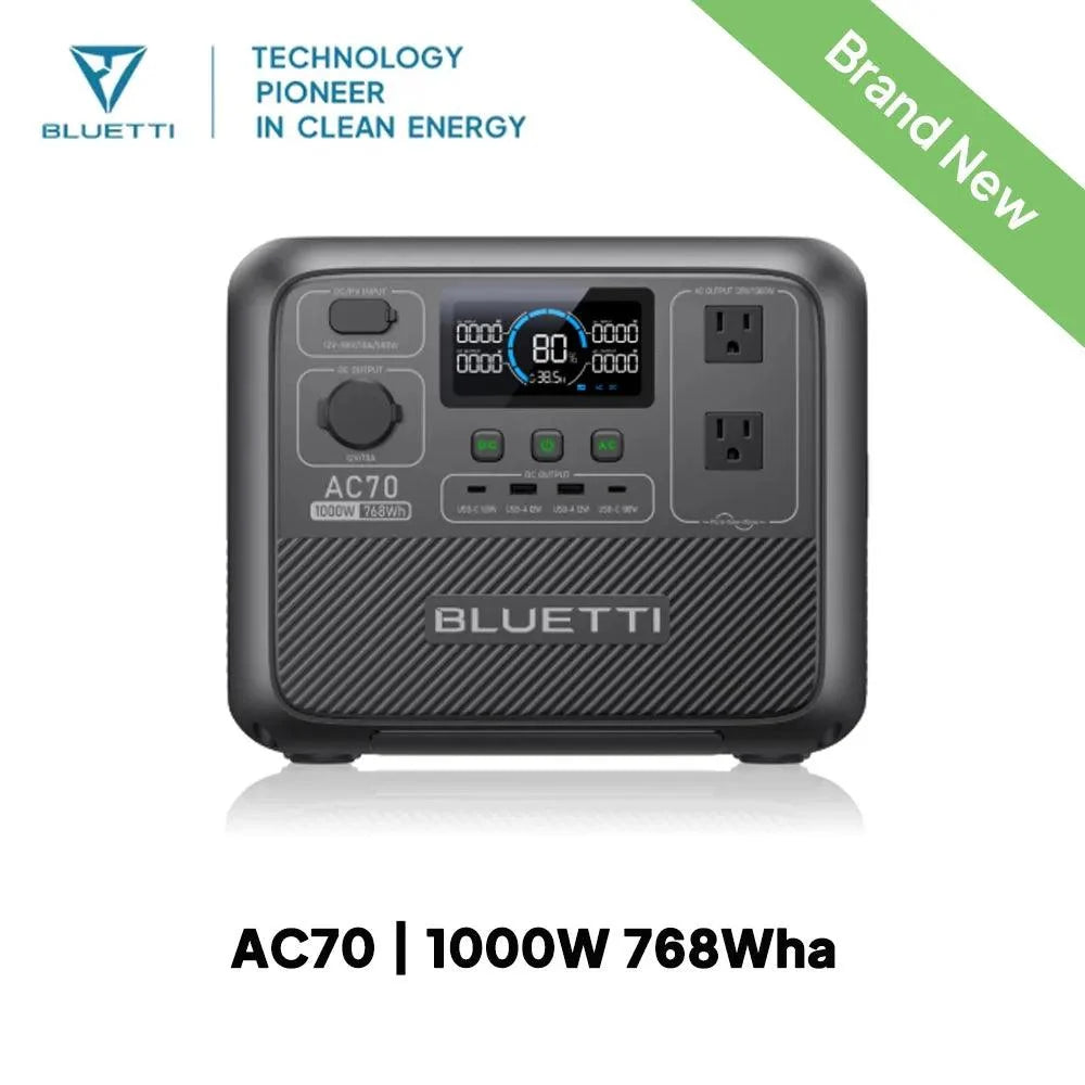 BLUETTI AC70 Portable Power Station | 1000W 768Wh, Generator for Road Trip, Off-grid, Power Outage-1