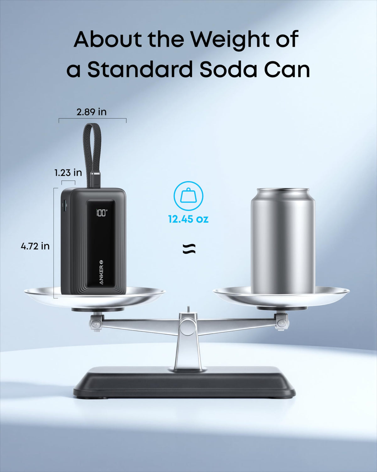 Anker Zolo 10K 30W Power Bank with Built-In USB-C Cable