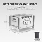 Folding Stainless Steel Wood-Burning Camp Stove