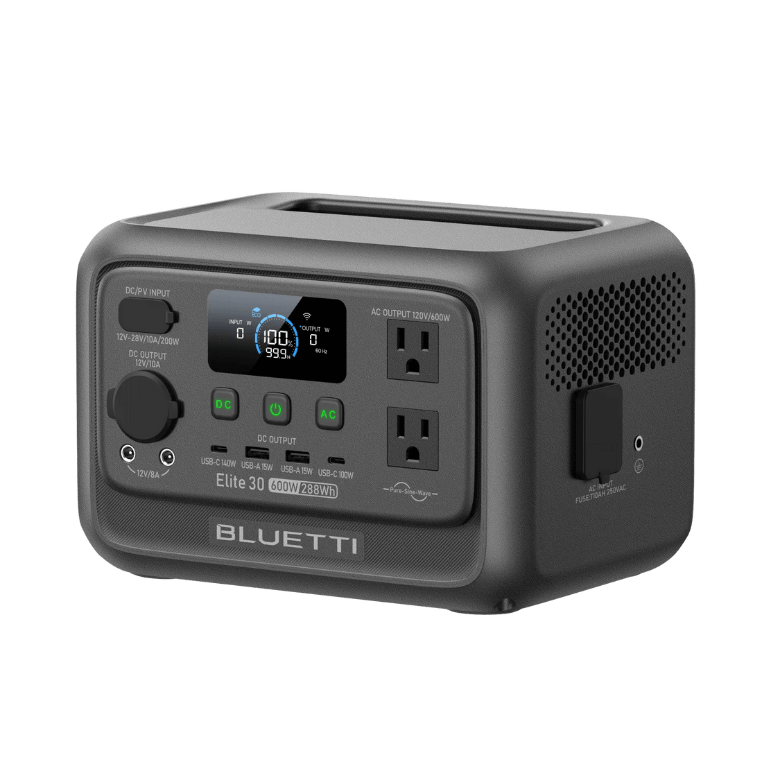 BLUETTI Elite 30 V2 Portable Power Station | 600W 288Wh - product view