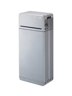 LG RESU16H Prime home battery - rear connections and side view