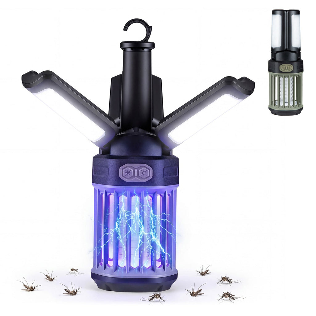 USB-C Rechargeable Bug Zapper & Folding Camping Lantern