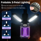USB-C Rechargeable Bug Zapper & Folding Camping Lantern