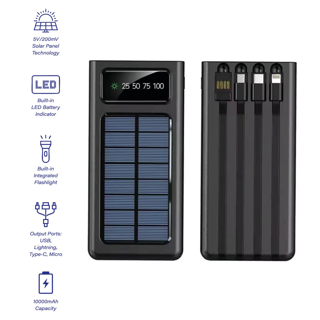 Pursonic SolarSync LED Portable Solar Power Bank