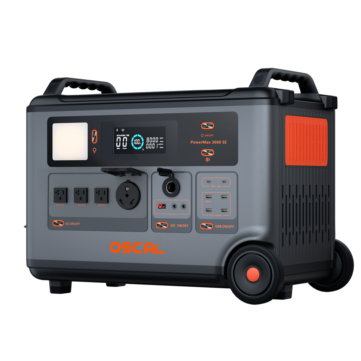 OSCAL PowerMax 3600 SE power station detail