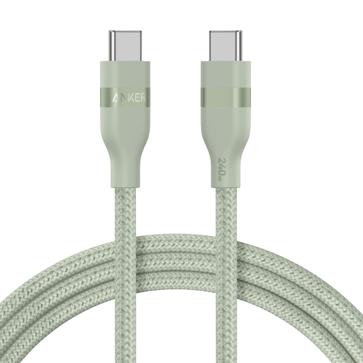 Anker USB-C to USB-C Cable (3 ft / 6 ft / 10 ft, 240W, Upcycled-Braided)