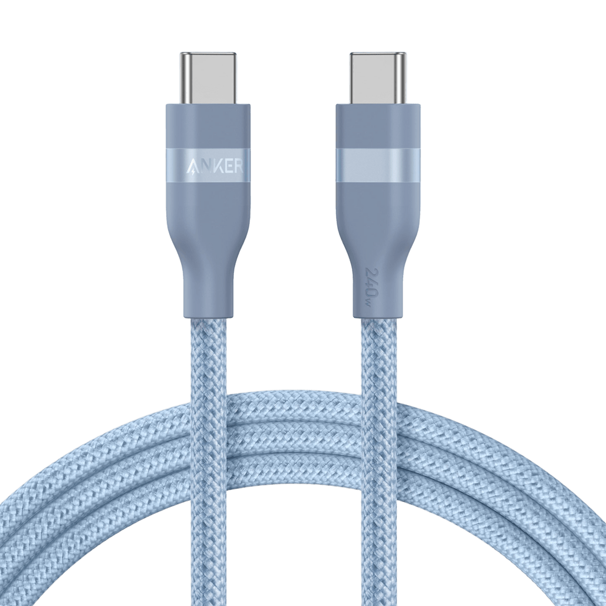 Anker USB-C to USB-C Cable (3 ft / 6 ft / 10 ft, 240W, Upcycled-Braided)