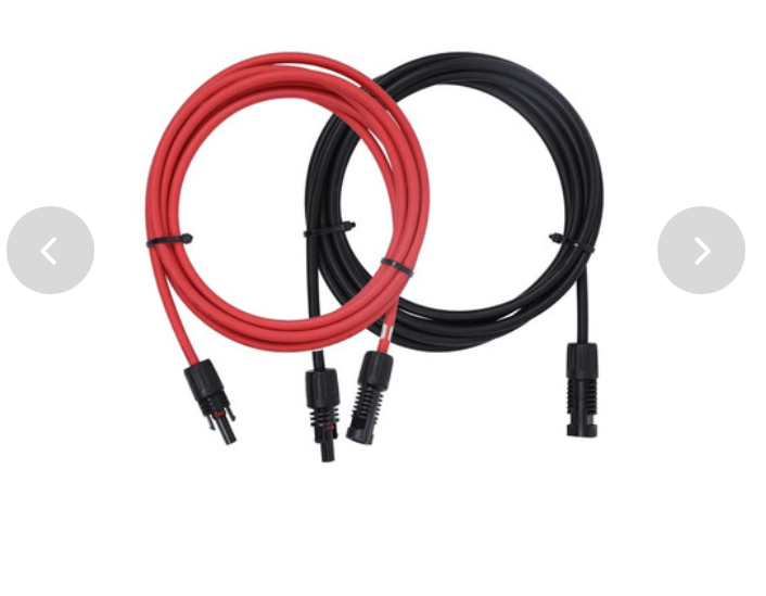 Renogy Solar Extension Cables with MC4 Connectors One Pair Red & Black-2