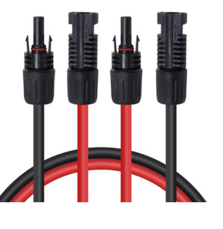 Renogy Solar Extension Cables with MC4 Connectors One Pair Red & Black-3