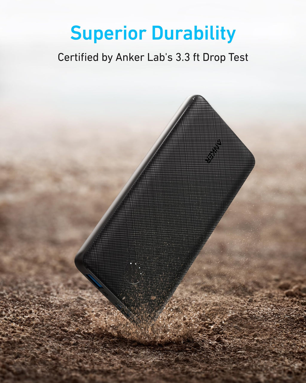 Anker 313 PowerCore 10K - Black durability illustration