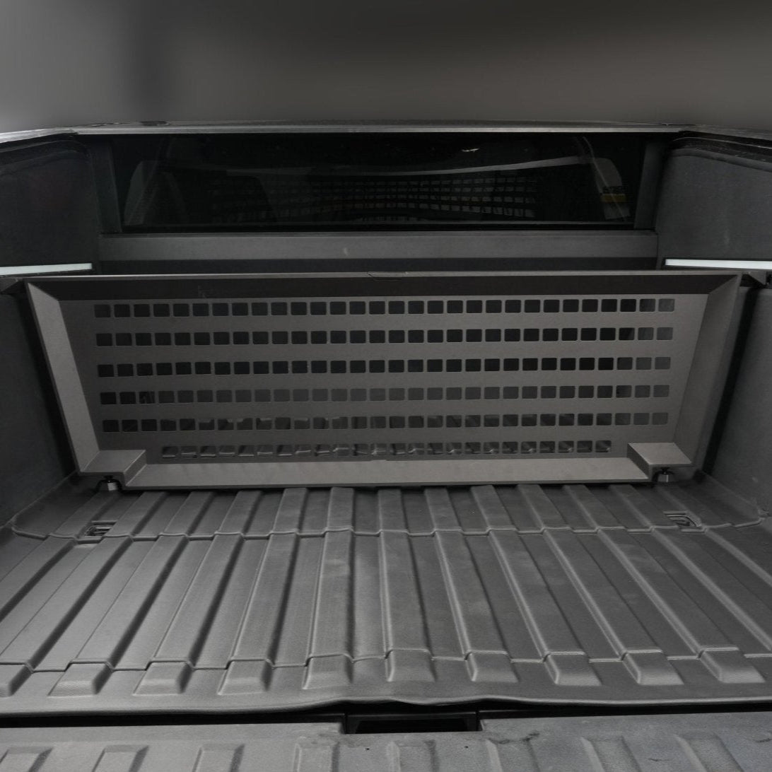 Adjustable Vault Cargo Divider Compatible with Bed Mat For  Cybertruck