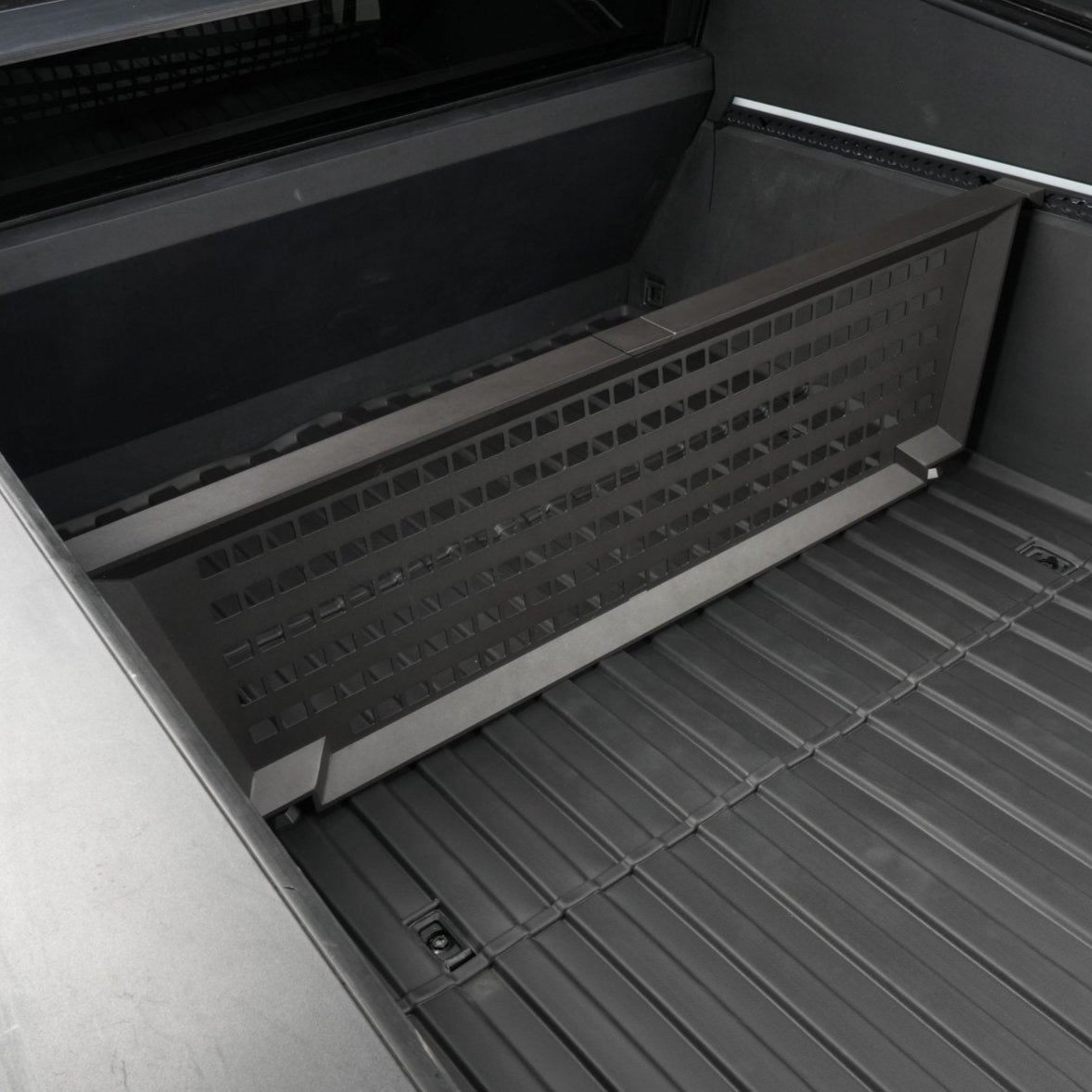 Adjustable Vault Cargo Divider Compatible with Bed Mat For  Cybertruck