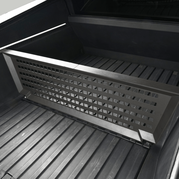 Adjustable Vault Cargo Divider Compatible with Bed Mat For  Cybertruck