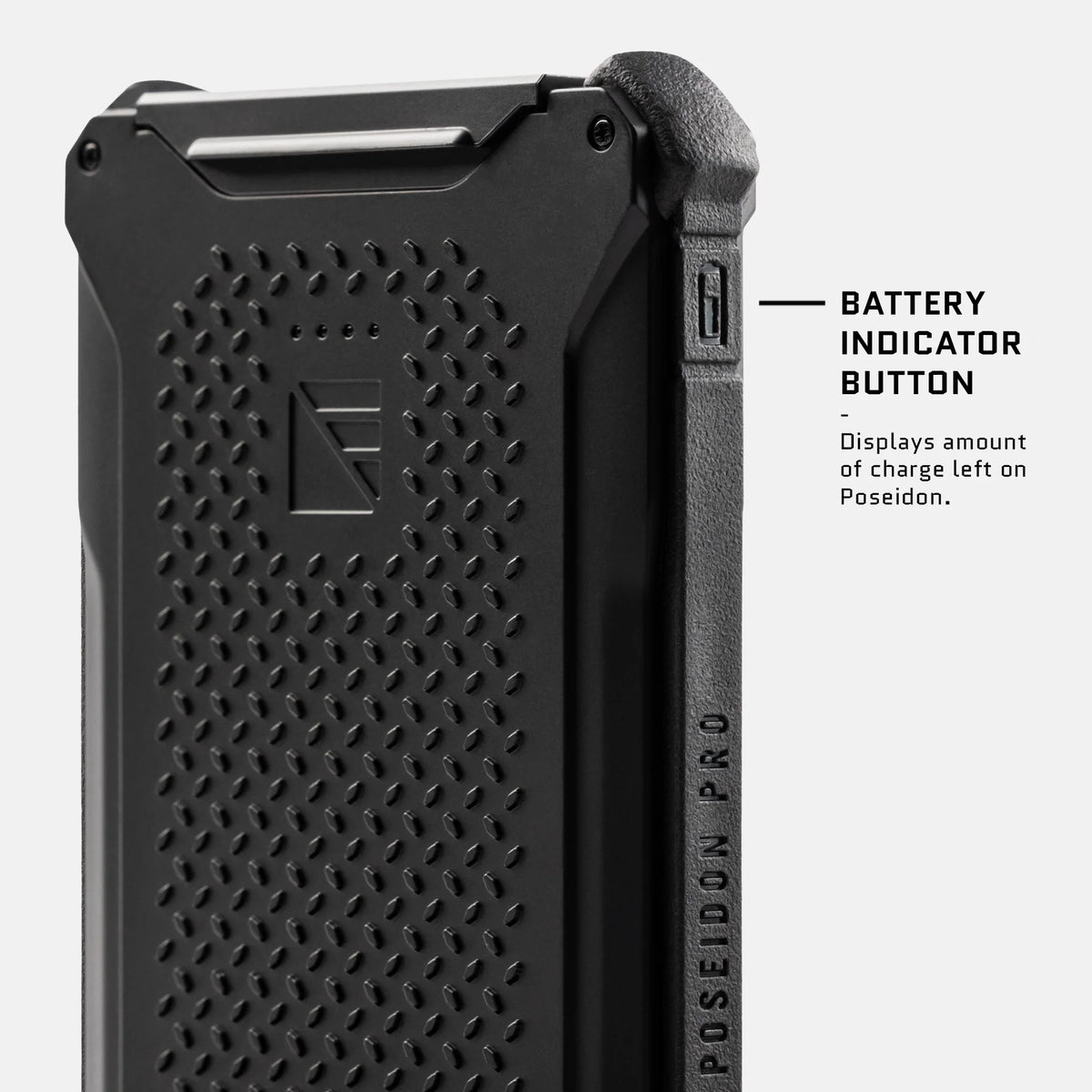 Dark Energy Poseidon Pro - Black battery indicator button