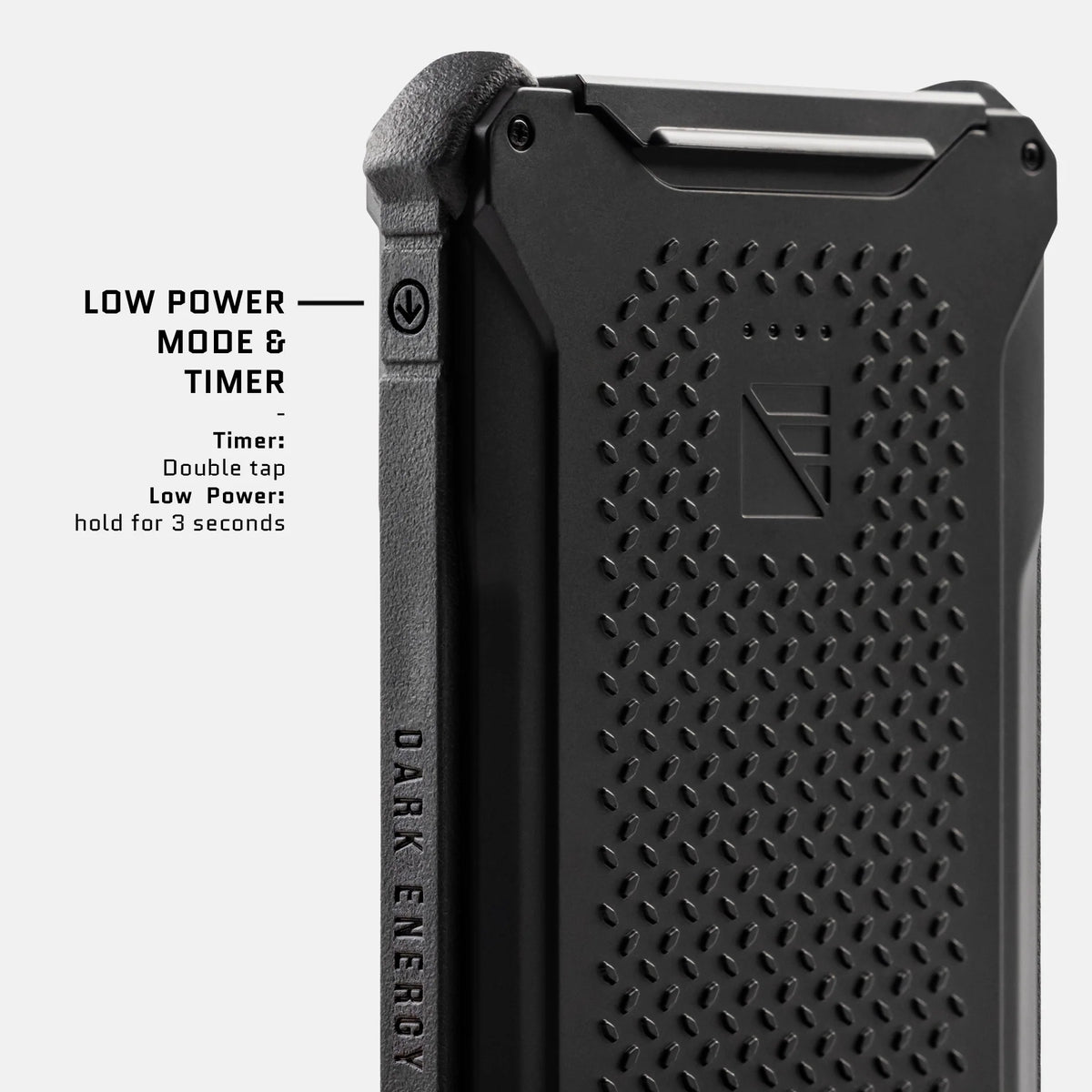 Dark Energy Poseidon Pro - Black low-power and timer controls