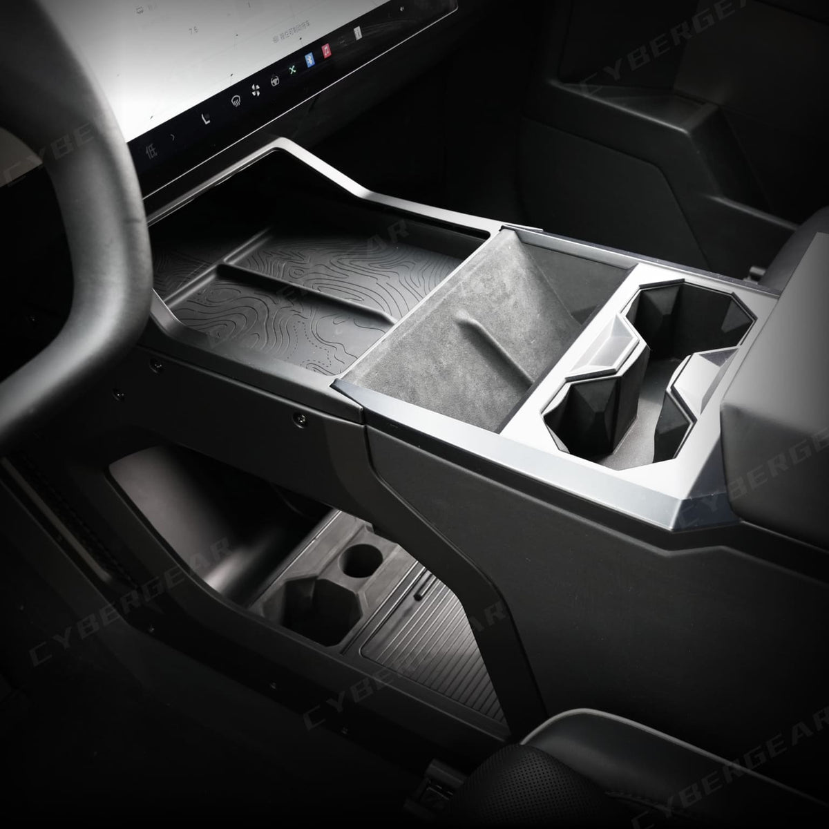 Center Console Organizer Shelf Cybertruck Interior Storage Expansion Kit