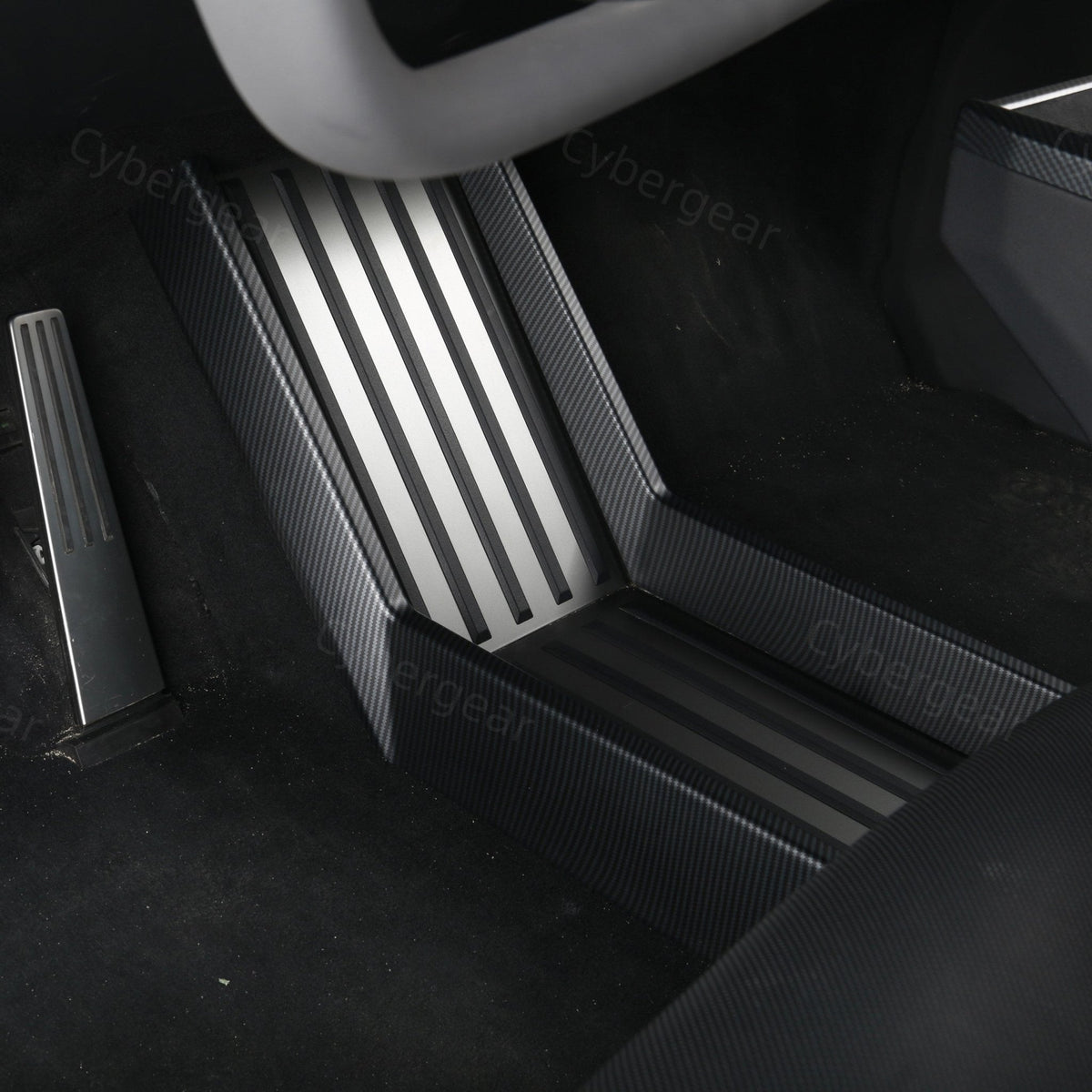 [Carbon Fiber Pattern ABS] Lower Console Protection Trim Cover For Cybertruck
