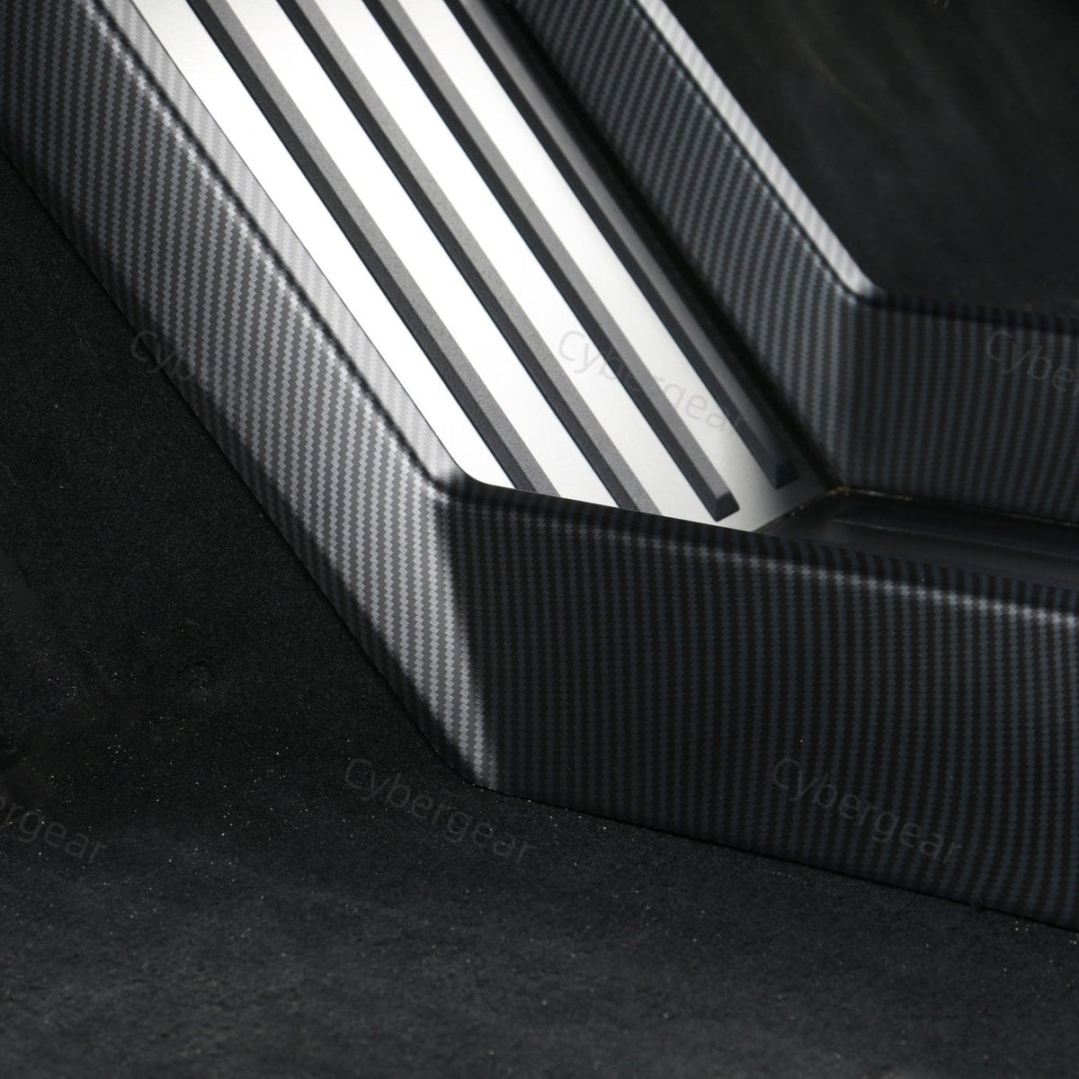 [Carbon Fiber Pattern ABS] Lower Console Protection Trim Cover For Cybertruck