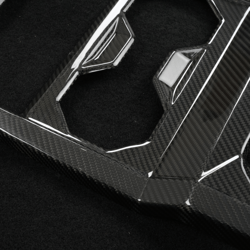 [Real Carbon Fiber] Front Drain Cup Panel For Cybertruck (Glossy/Matte)