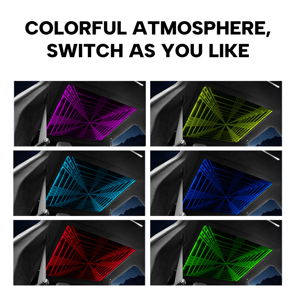 Cybertruck Ludicrous Speed Roof SunShade Ambient Lighting