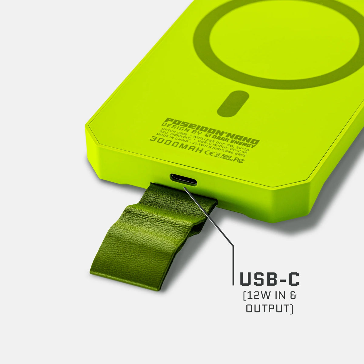Dark Energy Poseidon Nano - Green USB-C port