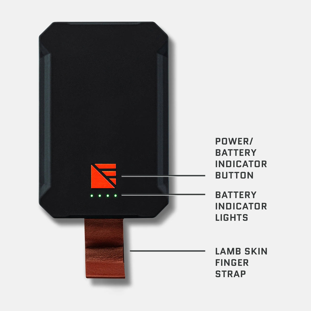 Dark Energy Poseidon Nano - Black battery indicators and strap
