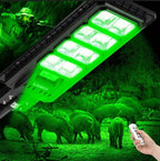 Powerful Solar Green Feeder Light for Hunting — 25,000 Lumens