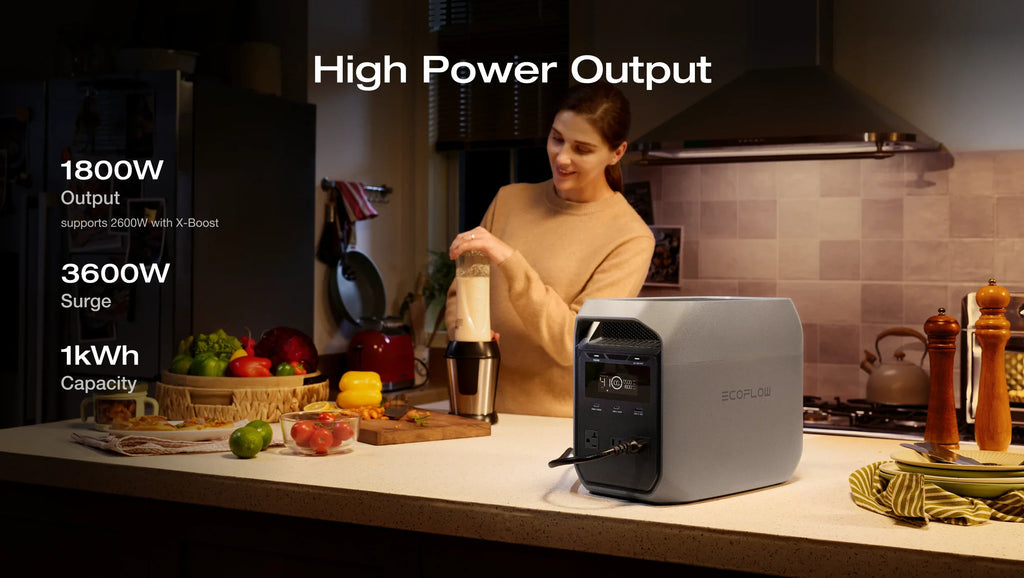 EcoFlow DELTA 3 Classic Portable Power Station | 1024Wh, 1800W — manufacturer gallery image