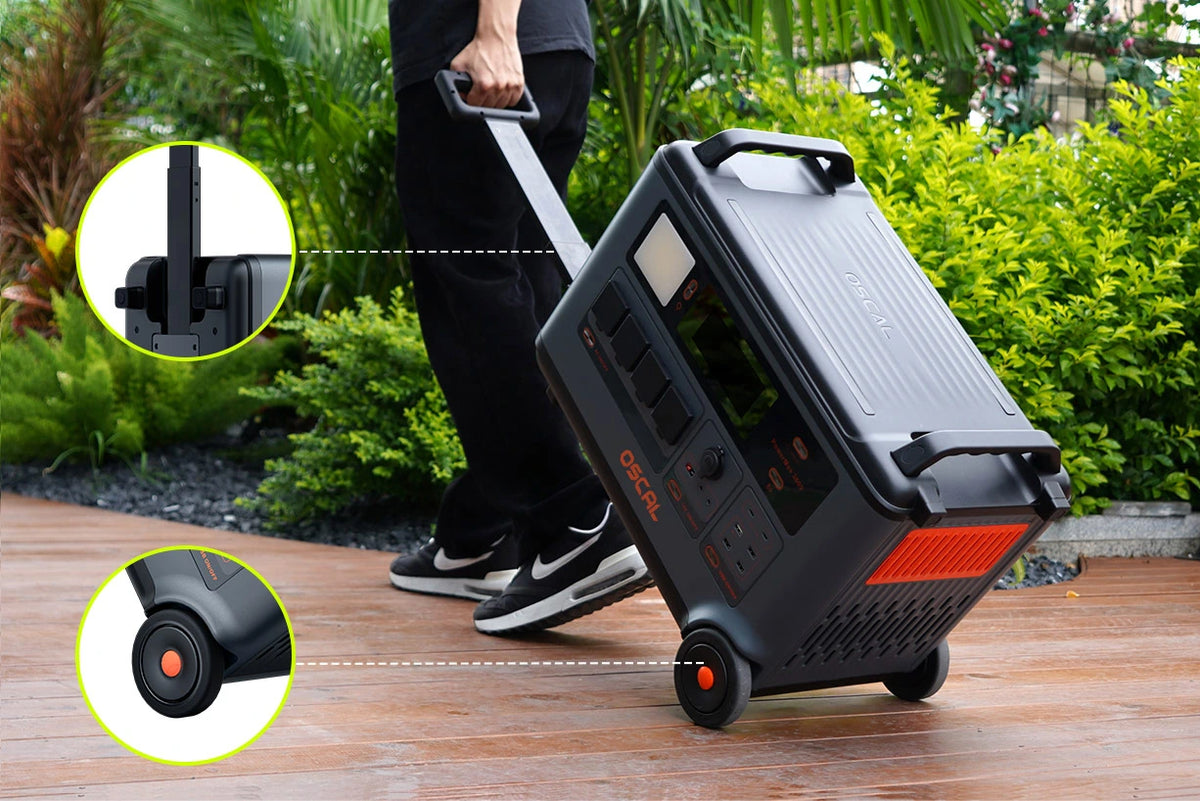 OSCAL PowerMax 6000 Portable Power Station | 3600Wh, 6000W, 120/240V — manufacturer gallery image