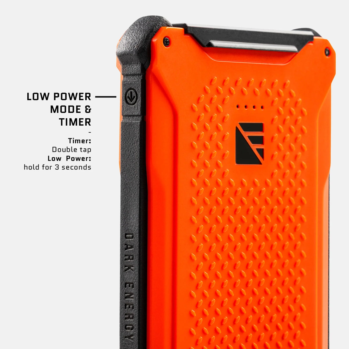 Dark Energy Poseidon Pro - Hi-Vis Orange low-power and timer controls