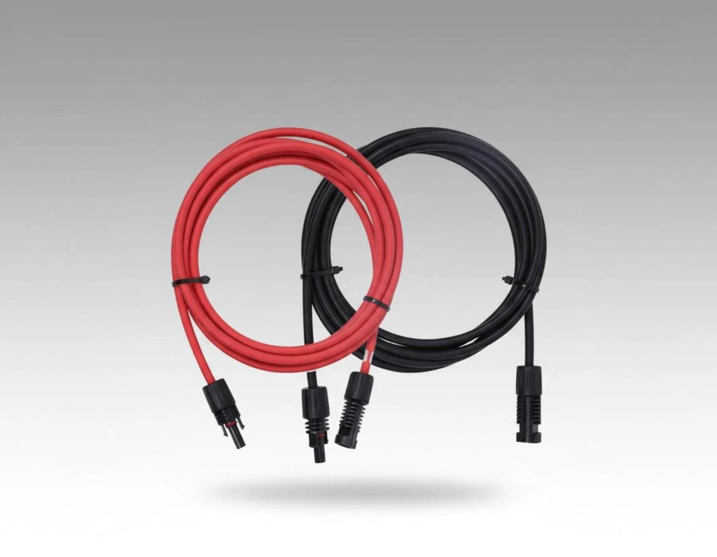 Renogy Solar Extension Cables with MC4 Connectors One Pair Red & Black-1