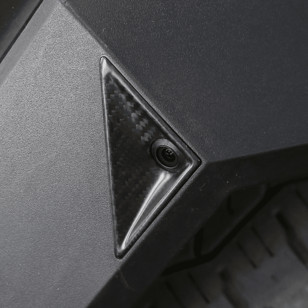 [Real Carbon Fiber] Fender Camera Decorative Cover For Cybertruck