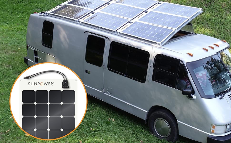 Sunpower 100W Flexible Solar Panel with Maxeon Technology cells