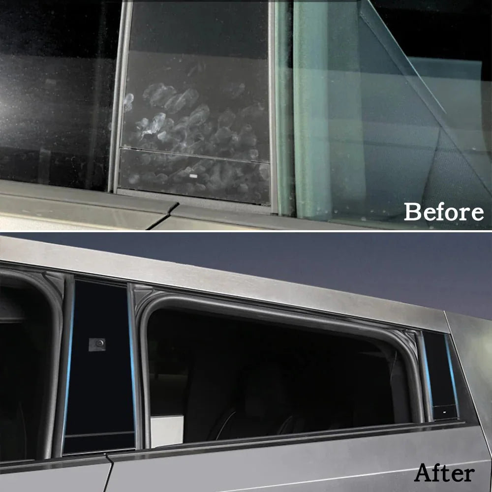 Tesla Cybertruck B & C Pillars & Door Buttons Wrap