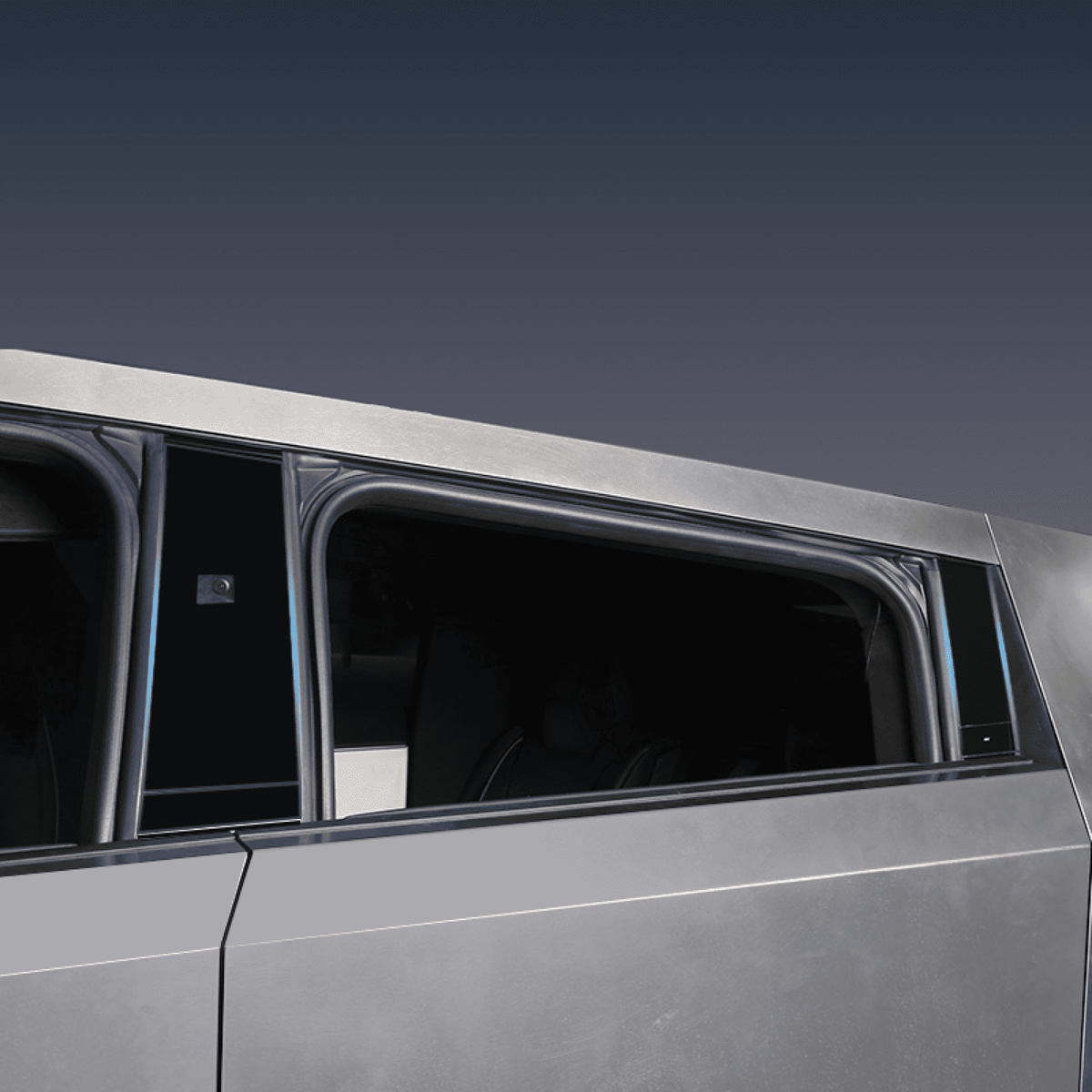 Tesla Cybertruck B & C Pillars & Door Buttons Wrap