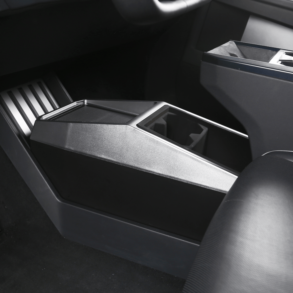 Tesla Cybertruck Center Floor Organizer & Trash Bin