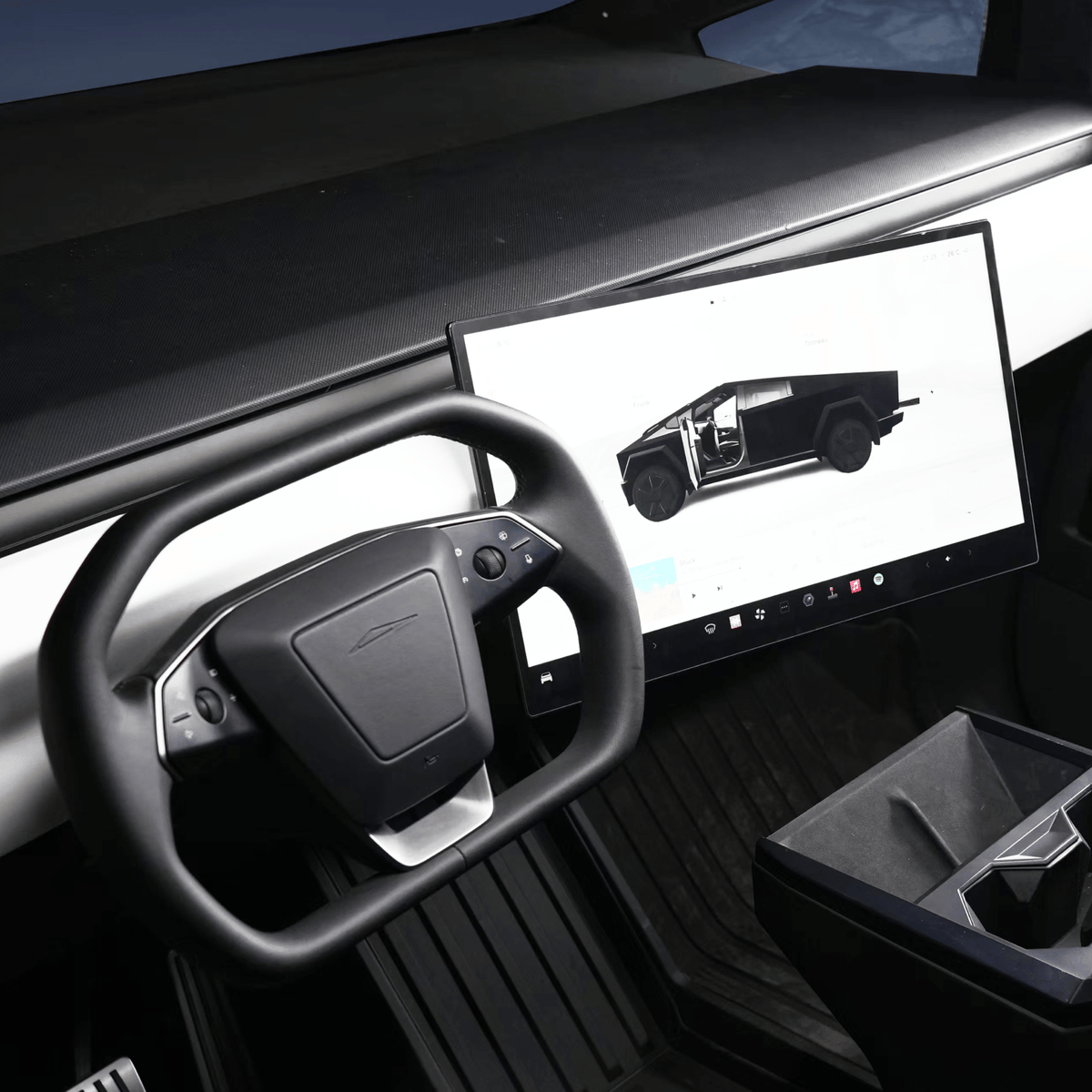 Tesla Cybertruck Dashboard Screen Swivel Tilt Mount Rotating Kit
