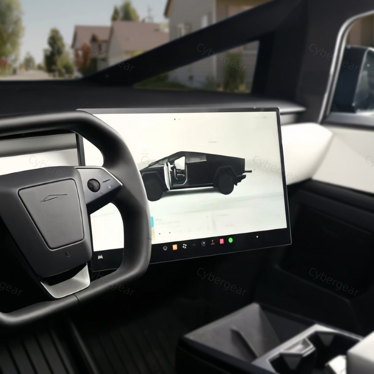 Tesla Cybertruck Dashboard Screen Swivel Tilt Mount Rotating Kit