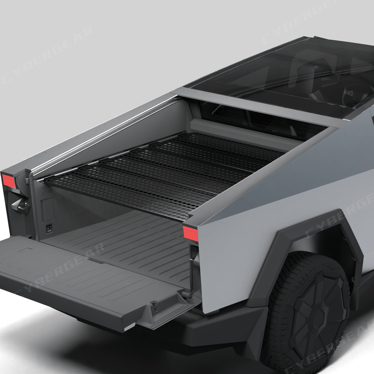 Tesla Cybertruck L-Track Molle Trunk Bed Shelf Level Molle Panels