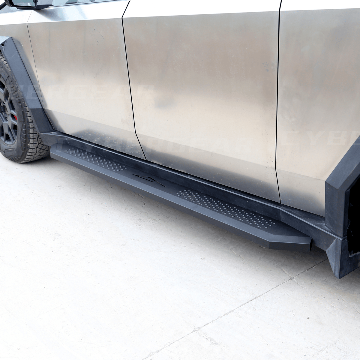 Tesla Cybertruck Running Board Set Nerf Bars Side Steps Solid Design