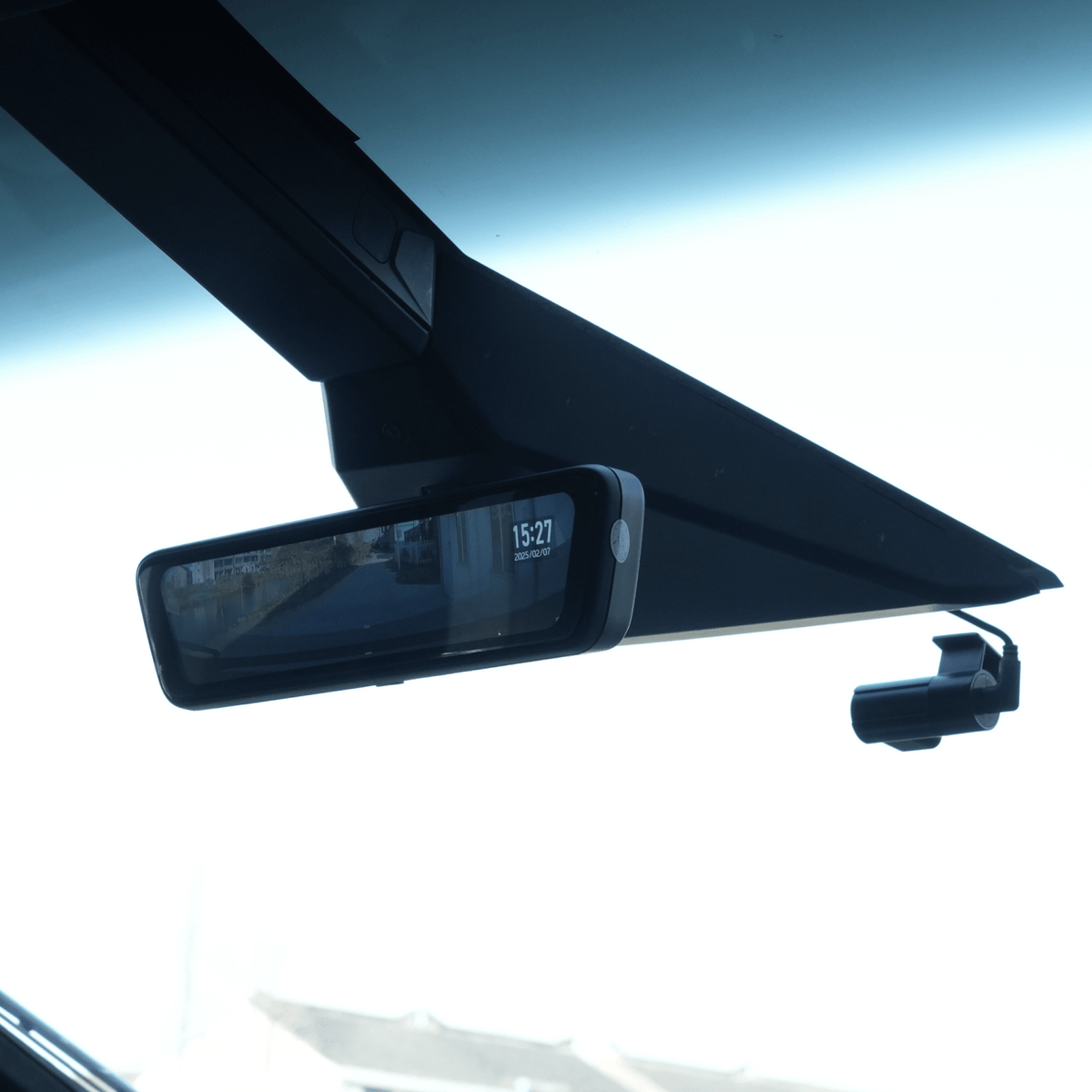 Tesla Cybertruck Streaming Rearview Mirror